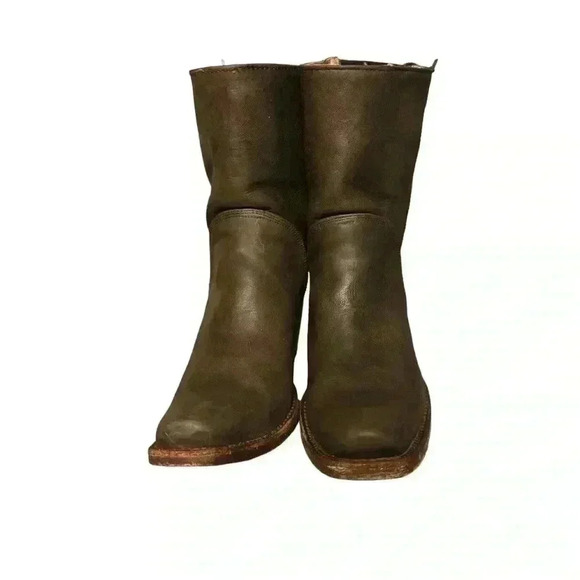 Big bull Woman’s casual short boots brown leather comfortable - Picture 2 of 10